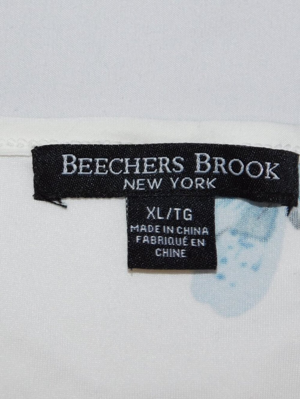 Beechers Brook White Butterfly Butterflies Multicolor Pullover Blouse Women XL - Picture 5 of 11